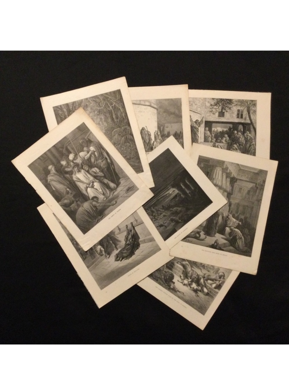 8 - c1890 Prints of Bible Engravings - Gustave Doré